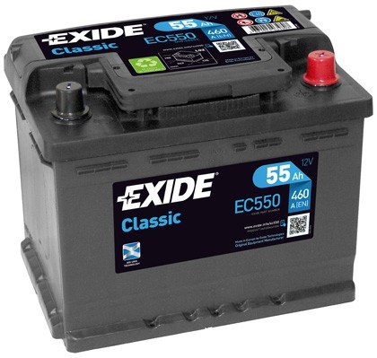 EC550 Baterie EXIDE Classic 12v 55ah 460A EXIDE 